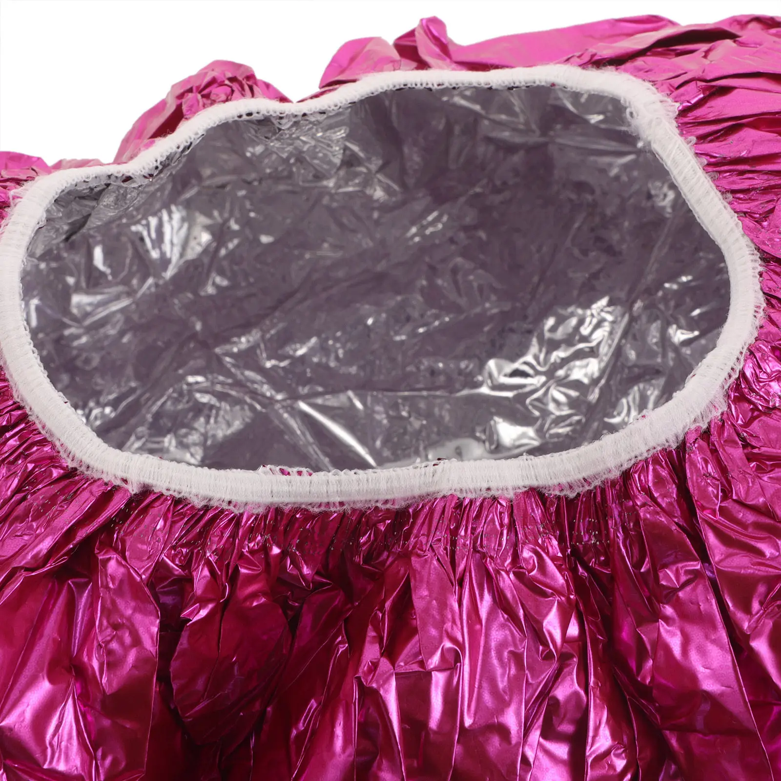 10Pcs 헤어 프로세싱 캡 알루미늄 호일 헤어 캡 딥 컨디셔닝 트리트먼트를 위한 재사용 가능한 열 보존 샤워 캡