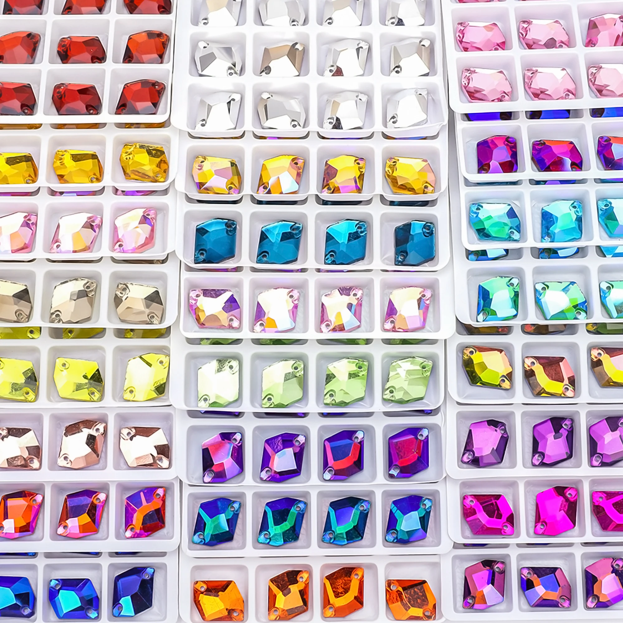 Vc auf ab Strass nähen kosmische Flatback Glas kristalle für Kleidung Brautkleider Schuhe Taschen alle für die Dekoration DIY – Detail 1