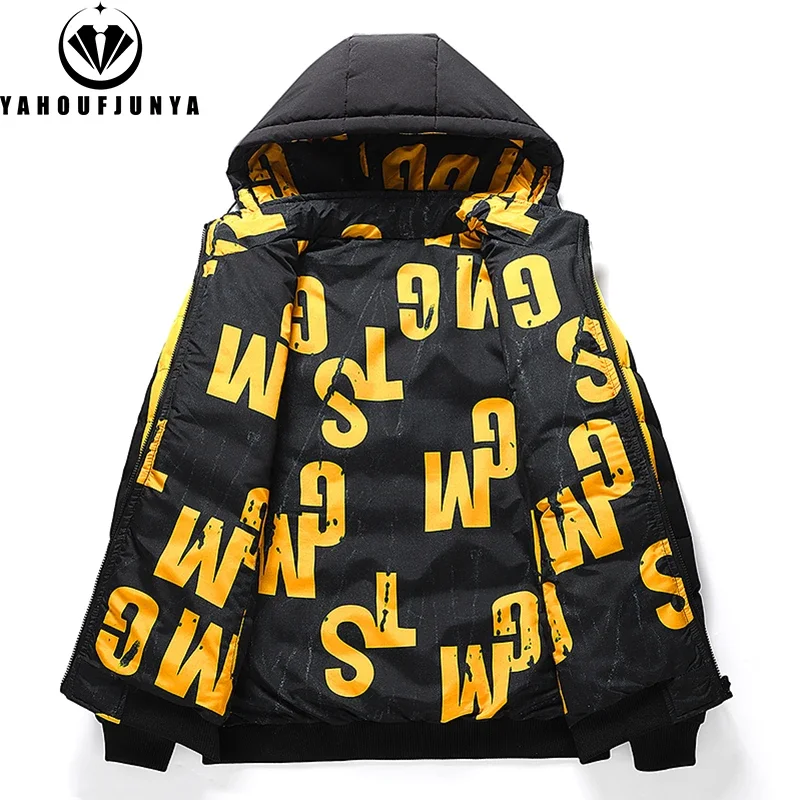 Winter Men Outdoor Windbreak Brand Removable Hooded Jacket Men Windbreak Thick Warm Casual Fashion Parka Jacket Coat Male Hots 5