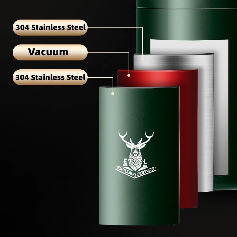 304 Stainless Steel Thermal Mug With Lid