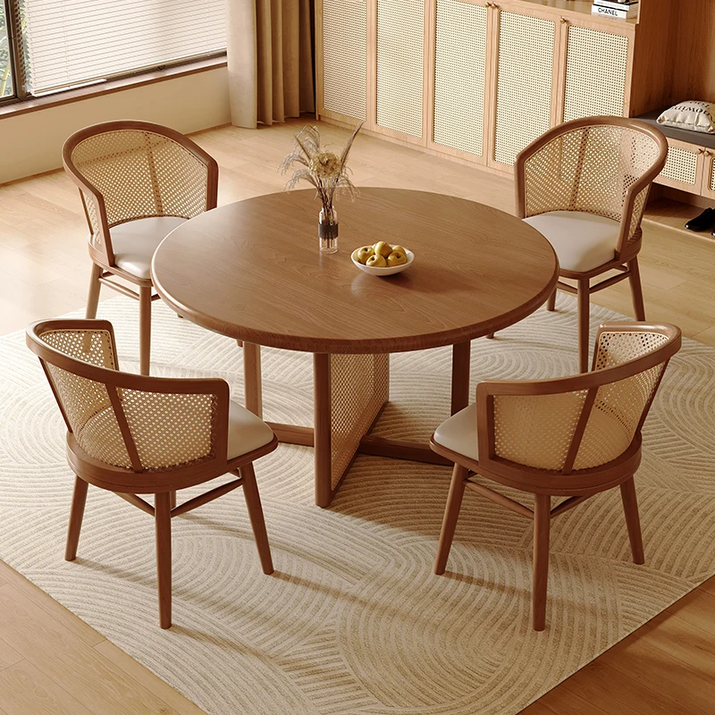 Folding Dining Table Set Furniture Japandi Furniture Kitchen