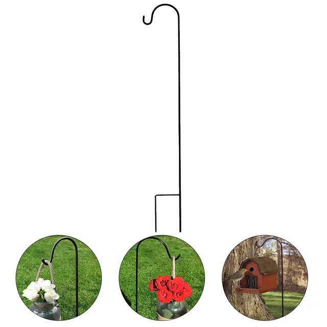 Hook Pásztorok Fogas Horgok Madárpásztor Állvány Táplálékkert Kültéri Lámpás Tét Virágoszlop Kosár Akasztók Etetők - Image 3