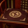 New Chinese-style Solid Wood Chair Non-slip Pads Household Cotton Linen Breathable Chair Cushion Study Decorative Chair Mats 3