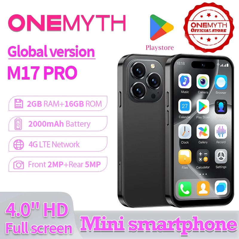 ONEMYTH M17 PRO 中古美品 極小スマホ Android World Premiere】ONEMYTH M17 Pro Mini Smartphone 4G Network
