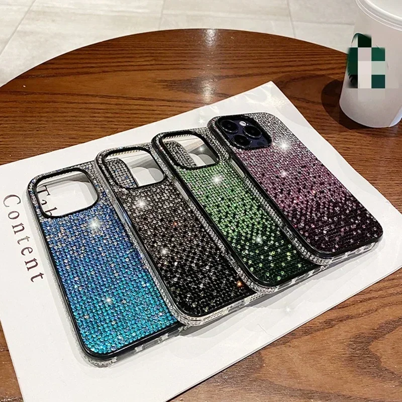 Luxury Full Shiny Diamond Bumper Frame Phone Case Cover