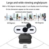 4K 2K Mini Webcam 1080P HD for PC Laptop Autofocus 30 FPS USB Webcam with Noise-Reducing Mic&Privacy Cover Web Camera Portable 4