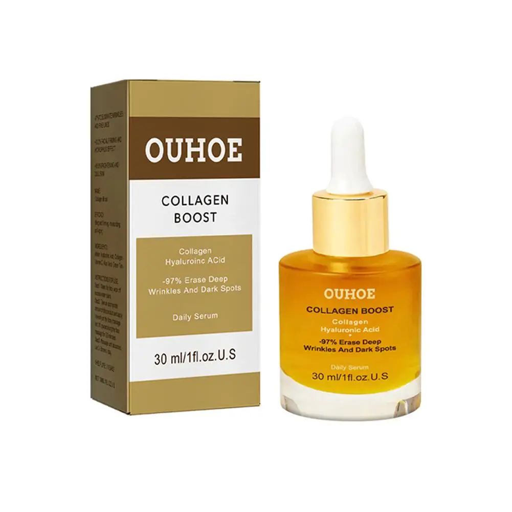 Collagen Face Serum Skincare Facial Essence Liquid Moisturizing Soothing Nourishing Face Serum Pore Shrink Skin Care 30ml 6