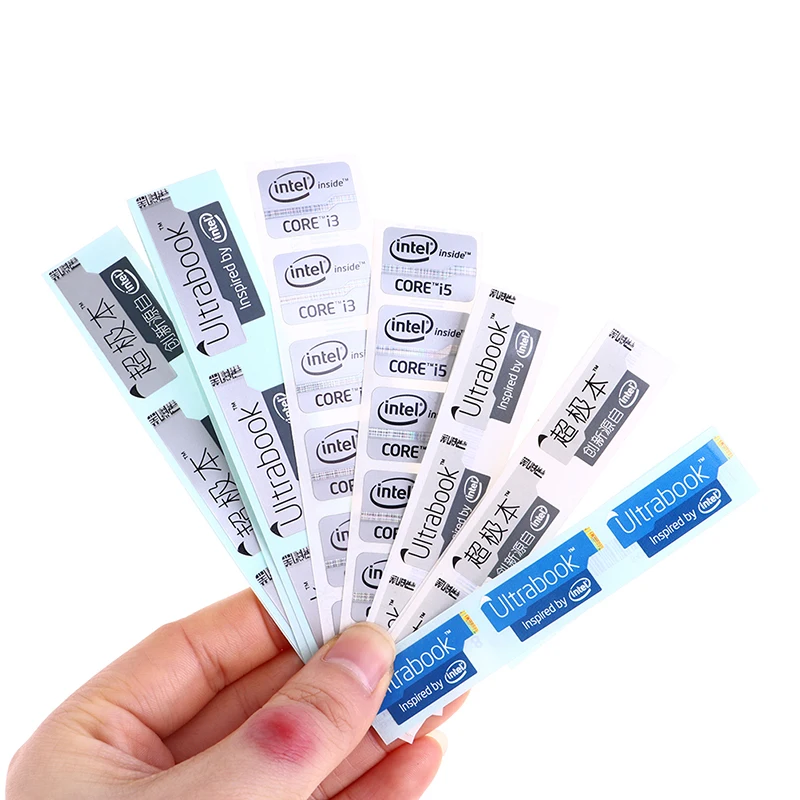 5pcs Ultrabook Performance Label Sticker Laptop Intel Core Four-generation Core I3 I5