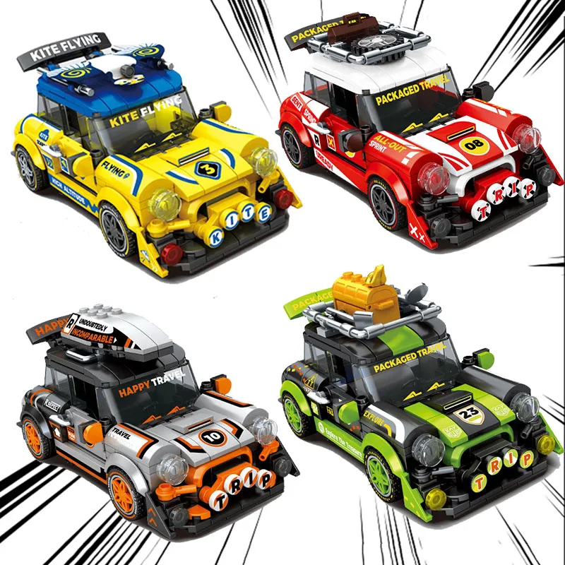 

City Technical Super Racing Car MOC Building Blocks Speed Champion Classic Vehicle Assemble Bricks Model Toys Gifts For Kids