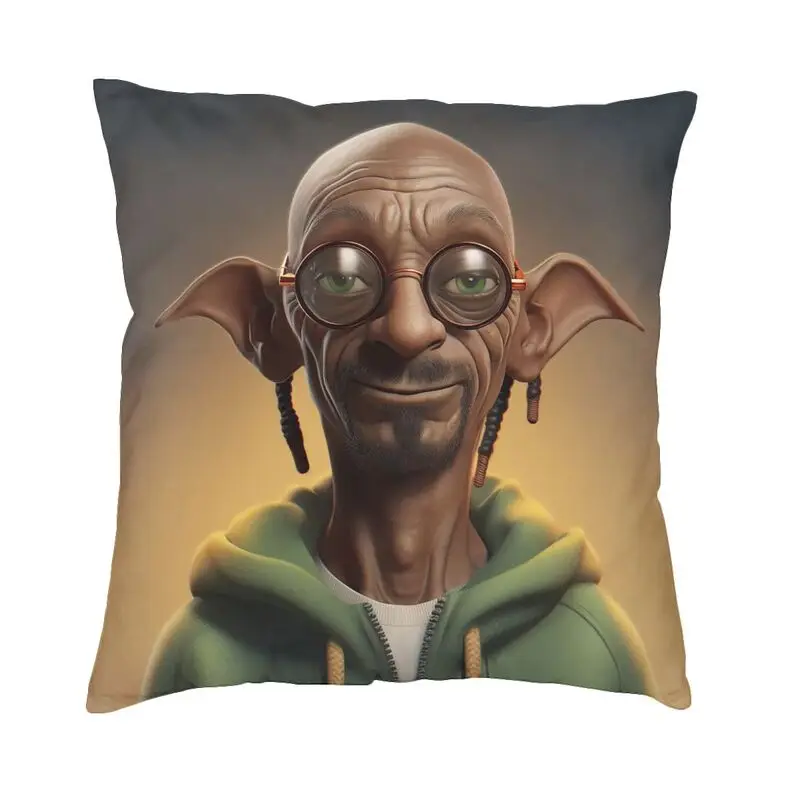 

Snoop Dogg Dobby Square Pillowcover Home Decorative Funny Cushion Cover Throw Pillow for Living Room Double-sided Printing