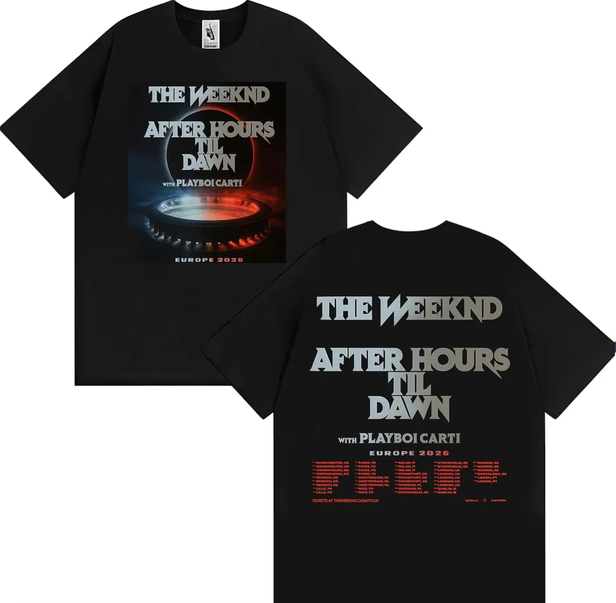 The Weeknd After Hours Til Dawn Europe 2026 스타디움 투..