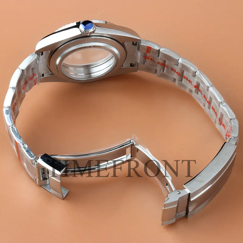 Silver/Black 36mm 39mm nh35 Watch Case with pink Sunburst Dial and Hands For Datejust NH35 NH36 Movement Waterproof Oyster Strap - Image 6