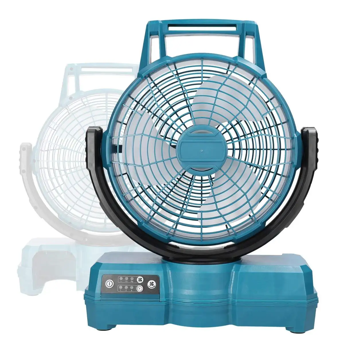 20V Portable Cordless Fan 3 Adjustable Wind Gears Rotatable Summer Fans Time Setting Functions Long Time Use for Makita Battery