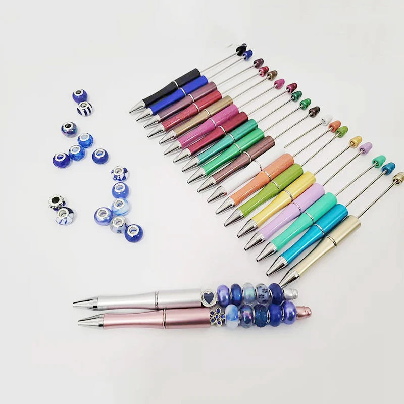 10/20/50pcs Beaded DIY Ballpoint Pen Luxury Ballpoint Pens  Cute School Office Supplies Birthday Gifts Stationery Cute Gel Pens