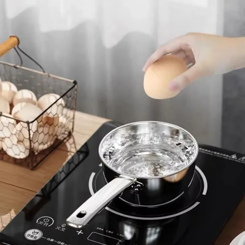 New Stainless Steel Non-stick Pan Noodle Pot Kitchen Accessories Milk Pot Aluminum Pot Tableware Pan Home Cooking Tools Hot