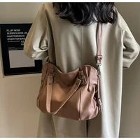 Femme Hobo sac à main grande capacité sacs à bandoulière grand style sac fourre-tout dames en cuir souple Hobos sacs de messager femmes Сумочки 2