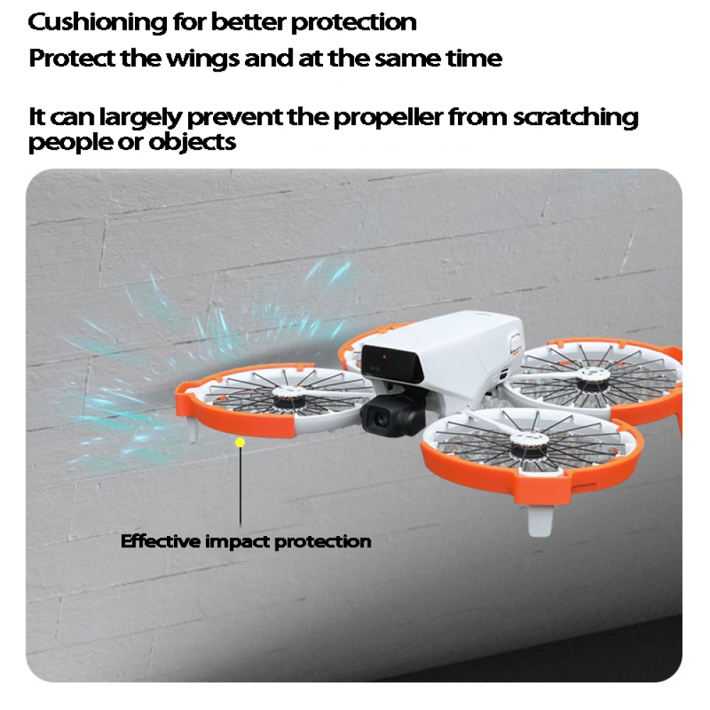 Protection Hélice Drone DJI Flip - Anneau Anti-Collision Trépied