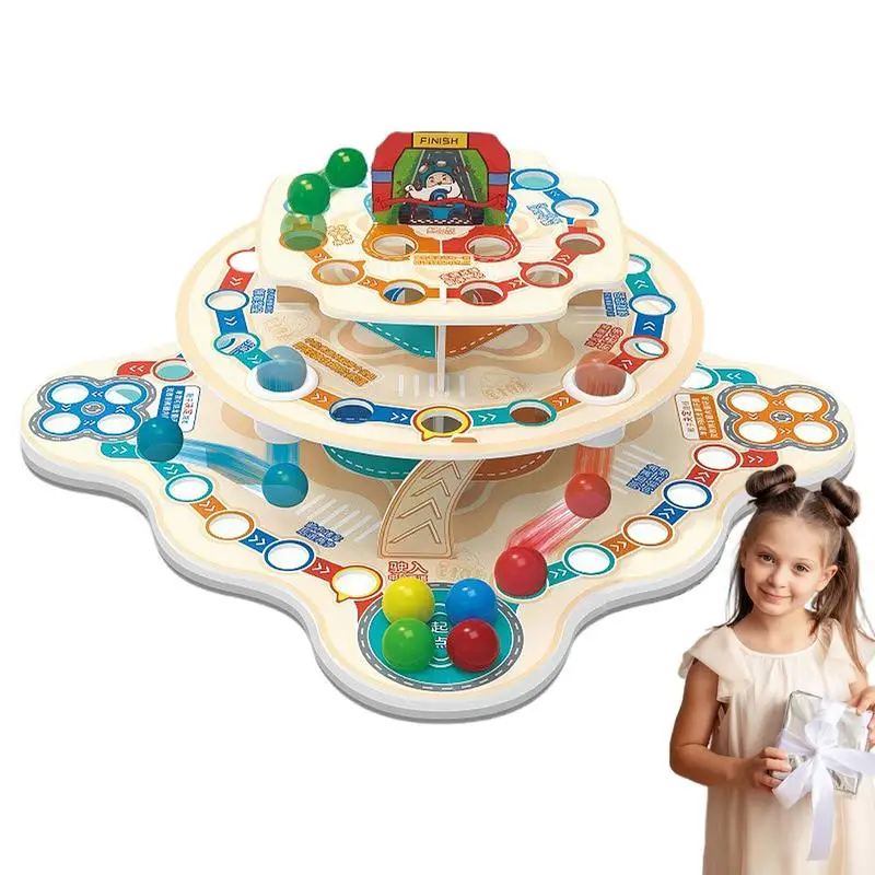 

Flying Chess Educational Family Board Game Fun Flying Board Three Dimensional Adults Child Party Board Game Multifunctional Fun