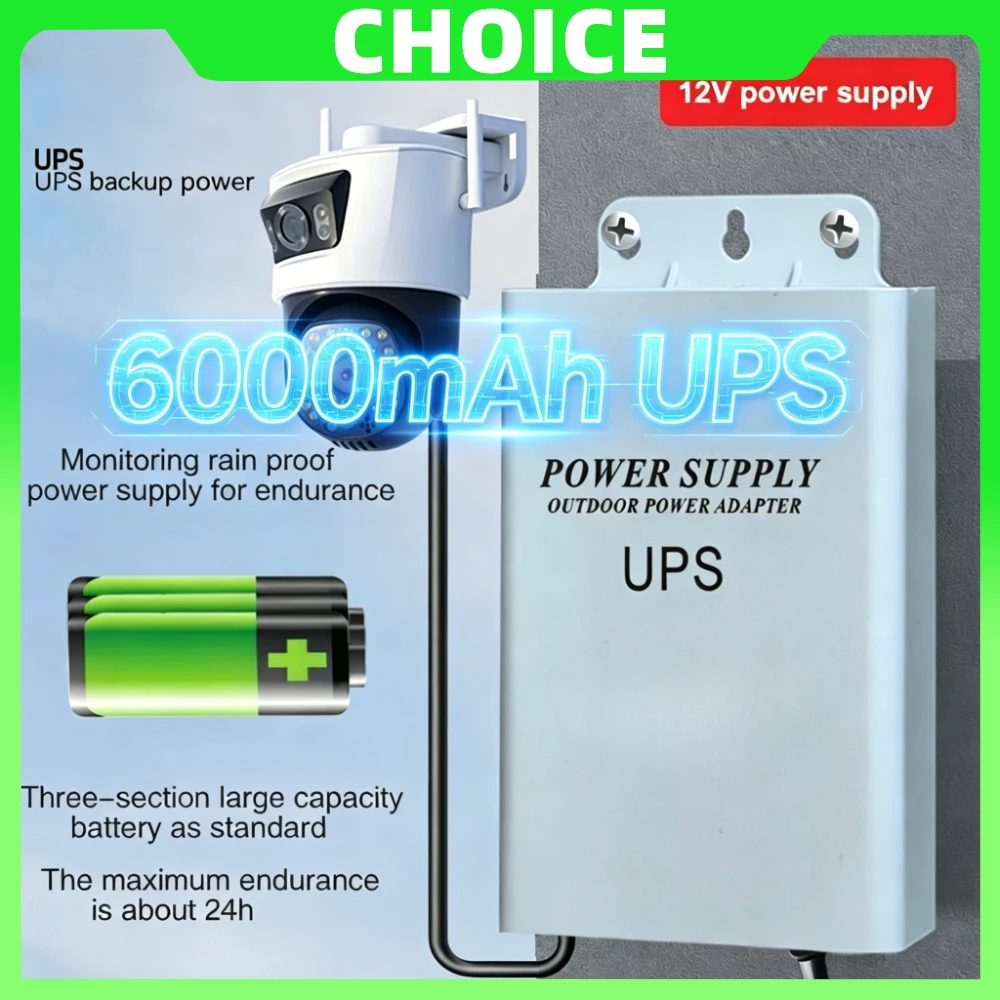 3M 야외용 전원 공급 장치 12V DC 어댑터 UPS 배터리 백업 방수 IP67 CCTV 카메라 전원 키트 연속 공급