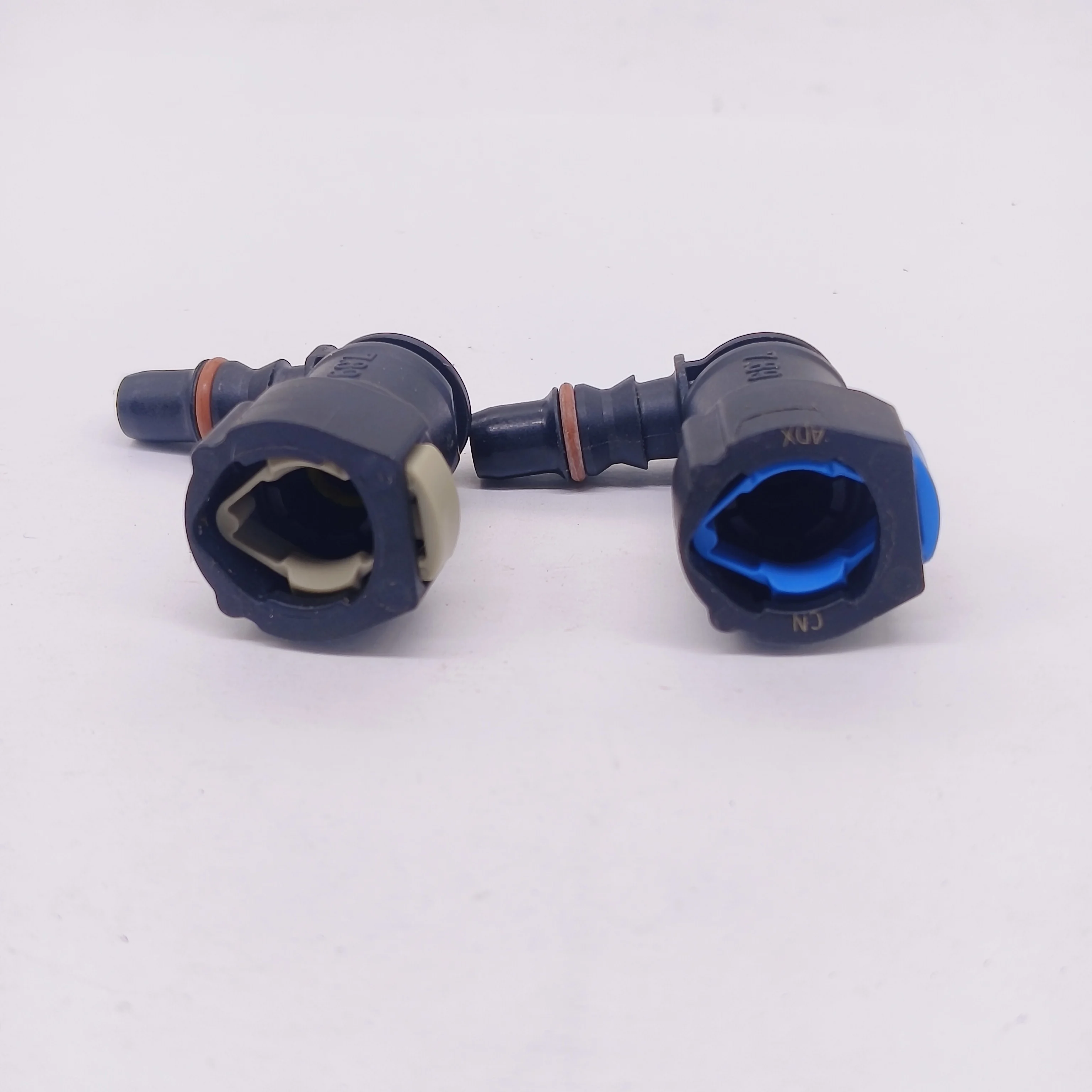 Auto Car Fuel Line Hose Quick Release Connector 2pcs x 7.89 ID6 90&deg; Female Carburetor Part