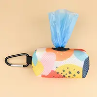 Abstract Designer Print Cute Design Pet Poop Bag Holder Dispenser Without Poop Bag And Leashes Can Attached With Any Dog Leashes 3