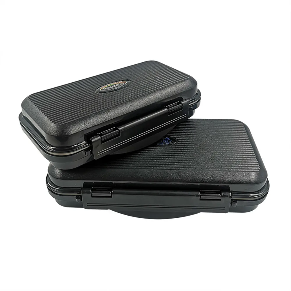 Waterproof Fishing Hook Storage Box Fishing Gear Box Black Luya