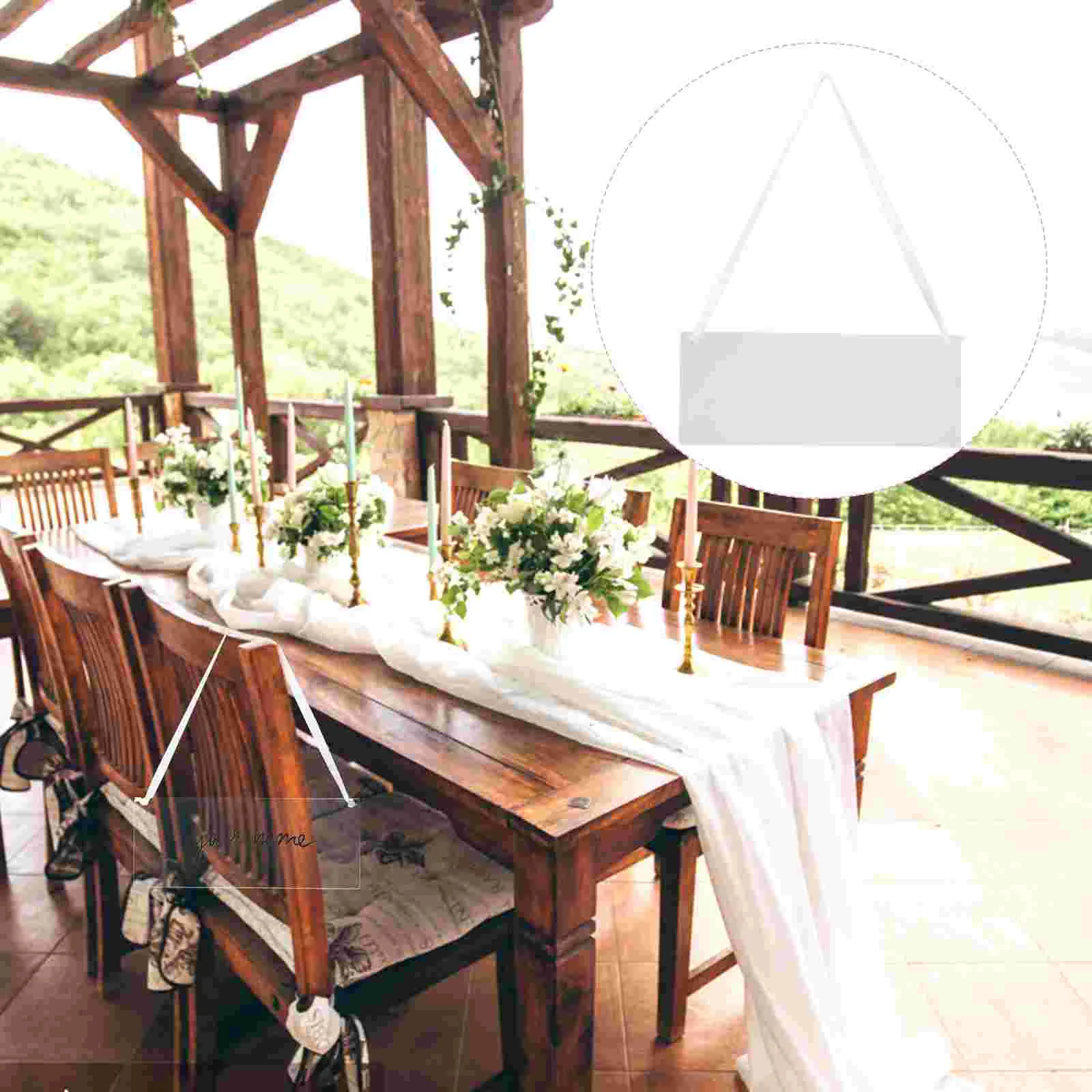 

Reserved Seating Signs Wedding Chairs Hanging Sign Acrylic Reserved Chair Signs Blank Personality Writing Handmade Seat