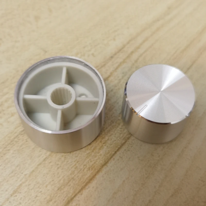 Potentiometer Knob Cap Aluminum Alloy Potentiometer Knob Cap for 6mm Shaft Hole