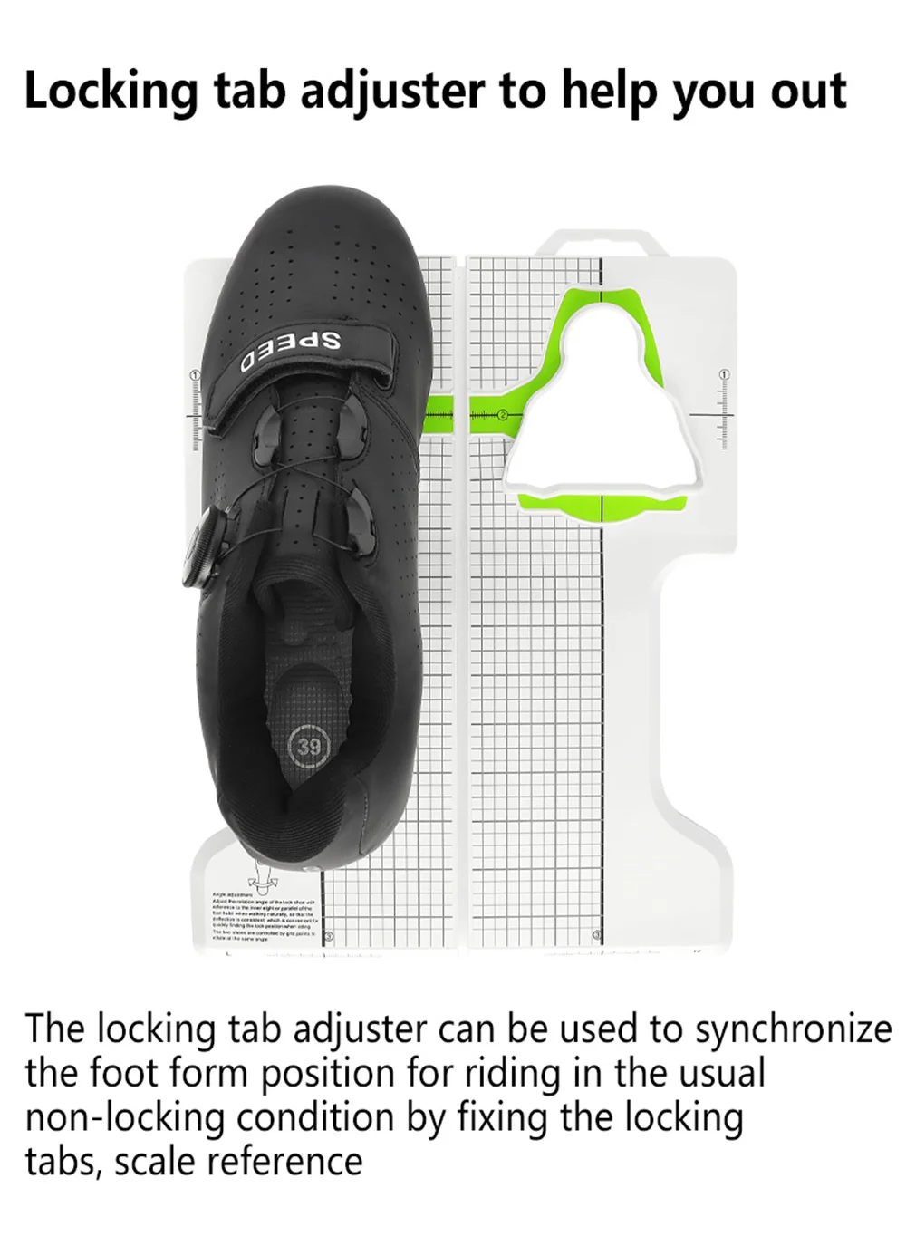 Description Picture 3 of itemTTPRO Mountain Bike SPD/MTB Cleats Adjustment Tool Road Cycling Self-Locking Pedal Fitting Shoe Cleat Adjustor for Bicycle Lock