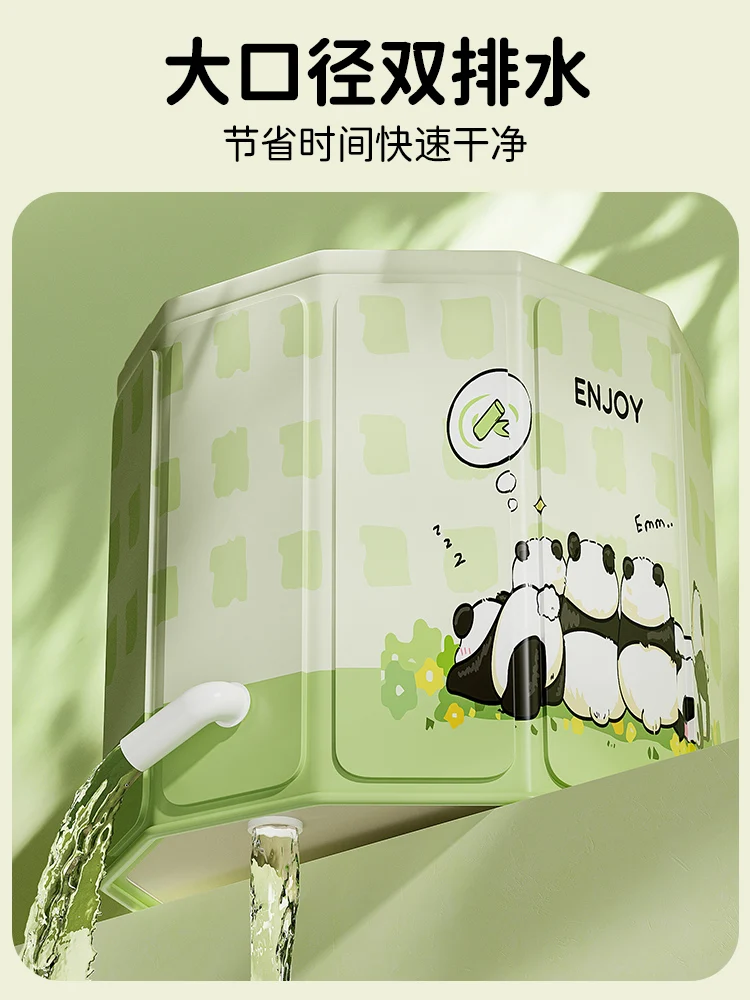 Baby Shower Basin, Large Size, for Children Aged 0-12, Free Installation for Newborns. Baby Swimming Bucket, Foldable Bathtub