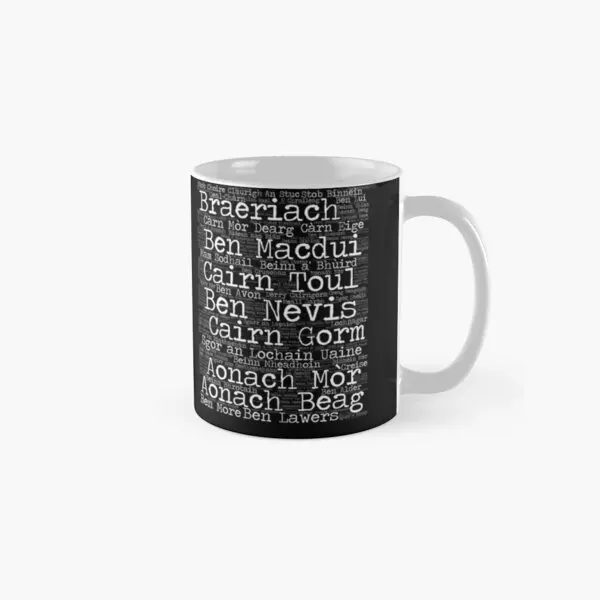 

Munro Bagging 282 Scottish Munros Clas Mug Drinkware Tea Picture Coffee Photo Image Printed Design Handle Round Simple Cup