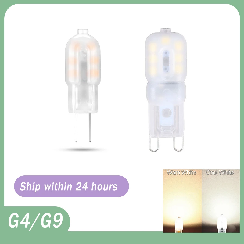 

5PCS G4/G9 LED Bulb AC 220V DC 12V LED Lamp SMD2835 Spotlight Chandelier Lighting Replace 20w Halogen Lamp For Home High Light