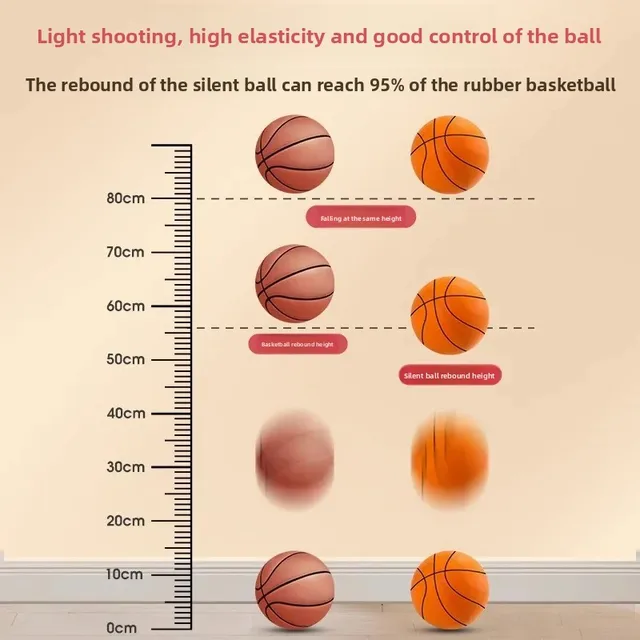 Silent Basketball Size 7 for Adults Indoor Training Large Elastic Home Use Ball Children's Sports Entertainment Equipment 2