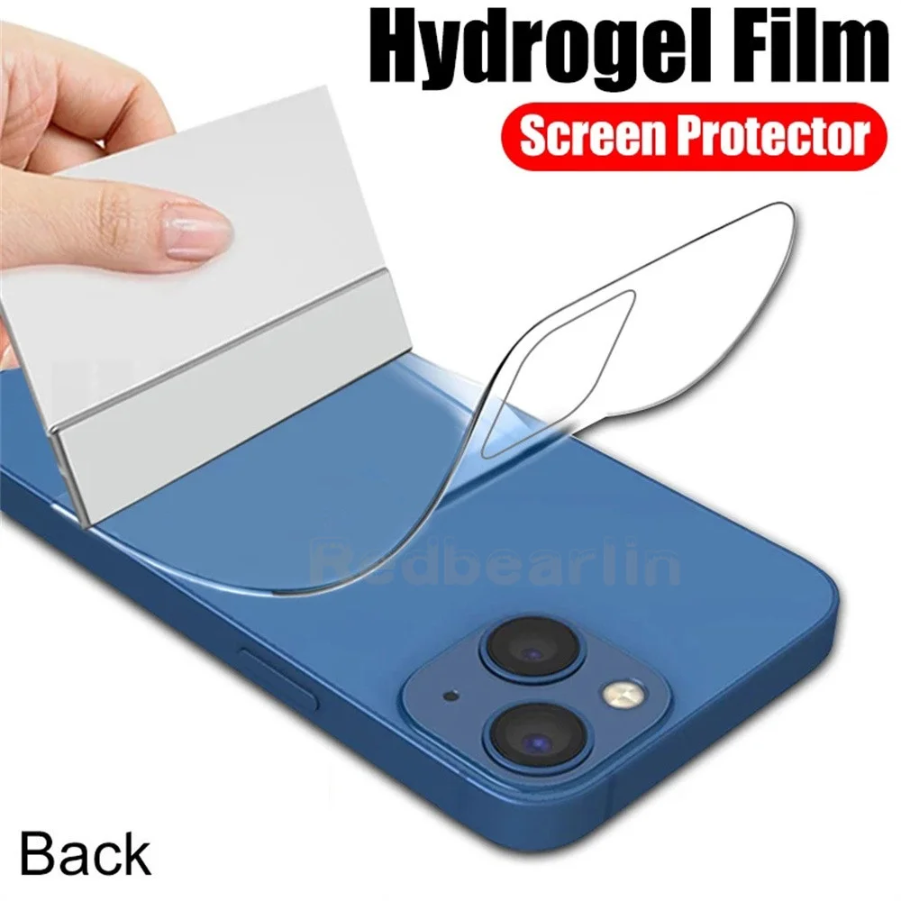 

50/100Pcs Back Film TPU Hydrogel Cover Screen Protector Guard For Iphone 11 12 13 14 15 Pro max 15 Plus X XR XS Max