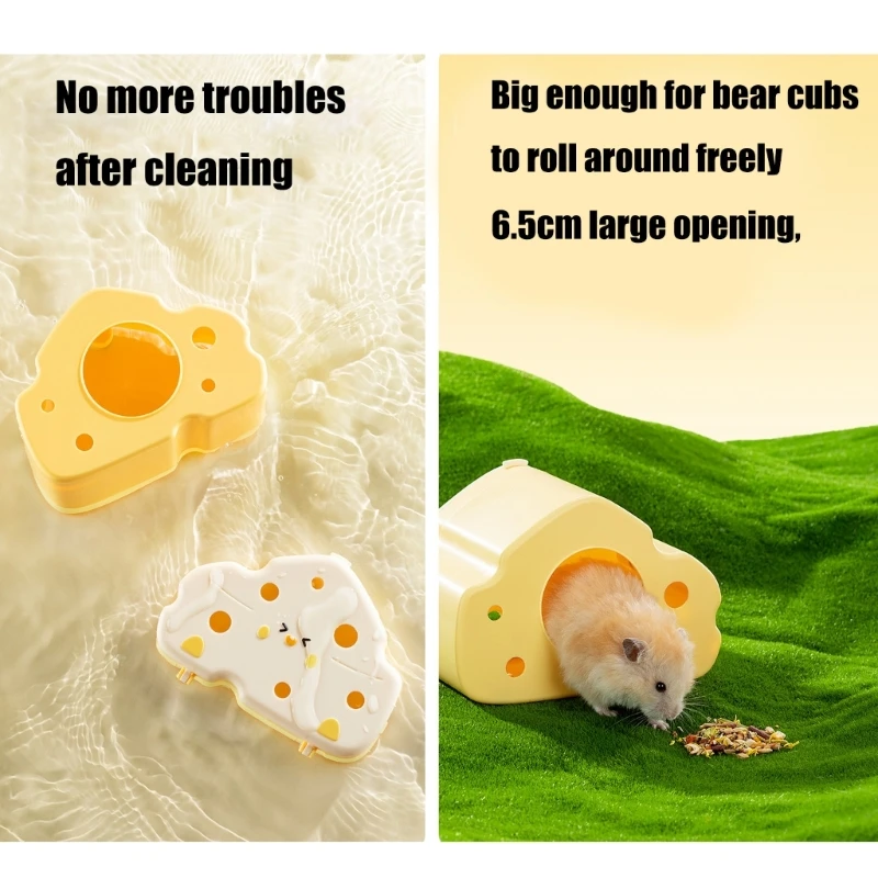Visible Cooling House Cooling Bed Cage Decors Small Pet Hamster Hideouts Cave