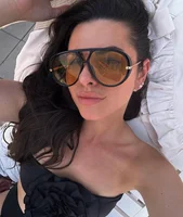 Women Brand Designer Luxury Sun Glasses Sex Vintage Oversized Sunglasses Female Black Fashion Oculos De Sol #300864 - Image 3