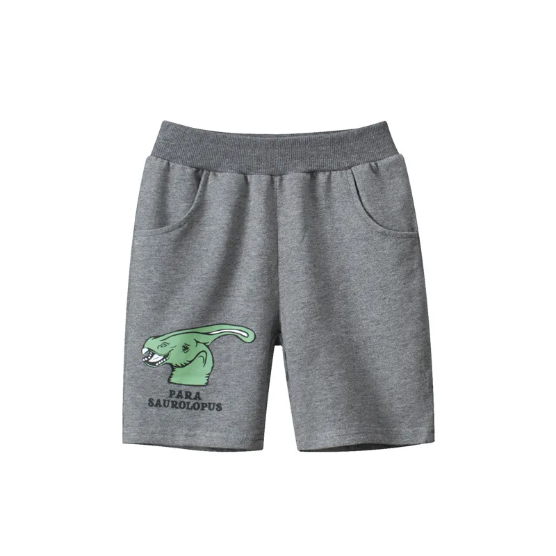 Summer Children's Shorts Cartoon Dinosaur Print Short Pants for Boys Elastic Waist Beach Shorts Kids Clothes boys shorts