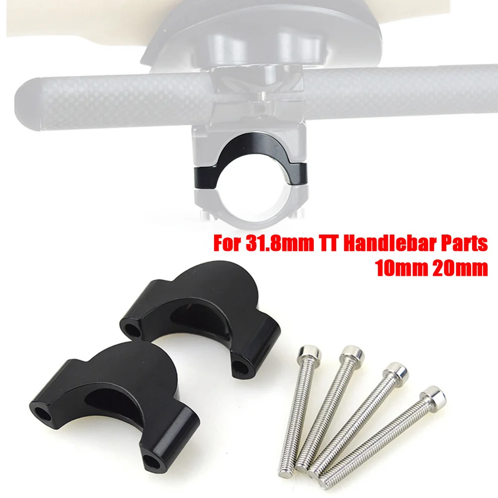 10/20mm Road Bicycle Riser Spacer Clamp Aluminum Rest Bar Rising Spacer Plate For TT Handlebar Parts 31.8mm Bicycle Handlebar