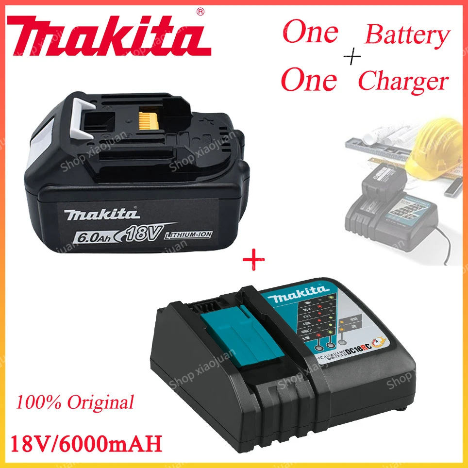 마키타 충전기 도구 전원 충전기, USB Prot, 14.4V, 18V, DC18VRC, 6000mAh, Bl1830, Bl1430, BL1860, BL1890