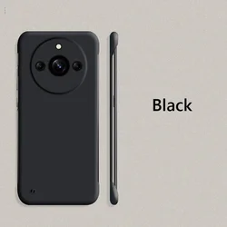 Frameless Slim Matte Hard PC Back Cover Case - Shockproof Protection - Realme11 ProPlus (Black)