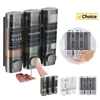 Shampoo and Conditioner Dispenser 3 Chamber Shower Soap Dispenser No Drill Shampoo Dispenser for Shower for Bathroom Hotel 1