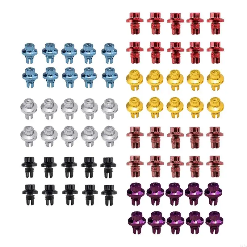 127A 10Pcs Car Wheel Replacement Rivets Accessory Wheel Lip Rivets For 6.8mm Hole Car Styling