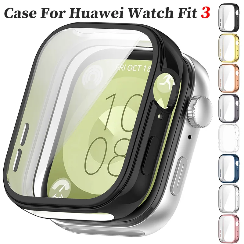 Premium TPU Screen Protector Case – Full Coverage Protective Bumper Shell for Huawei Watch Fit 3 Accessories
