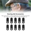 Hearing Aid Anti Lost Rope Clip 10Pcs Hearing Aid Lanyard Clip Multipurpose Transparent Hearing Aid Clip for Quick Building 1