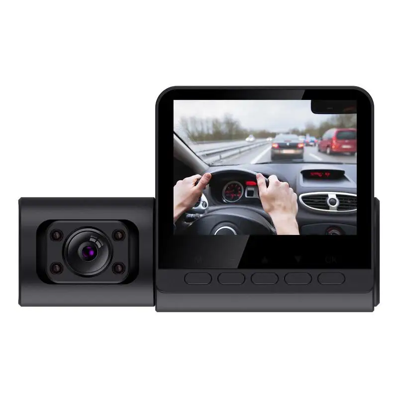 

360 видеорегистратор, 3-канальная камера ночного видения, экран 1080 дюйма IPS, парковочный монитор, водонепроницаемый, HD P