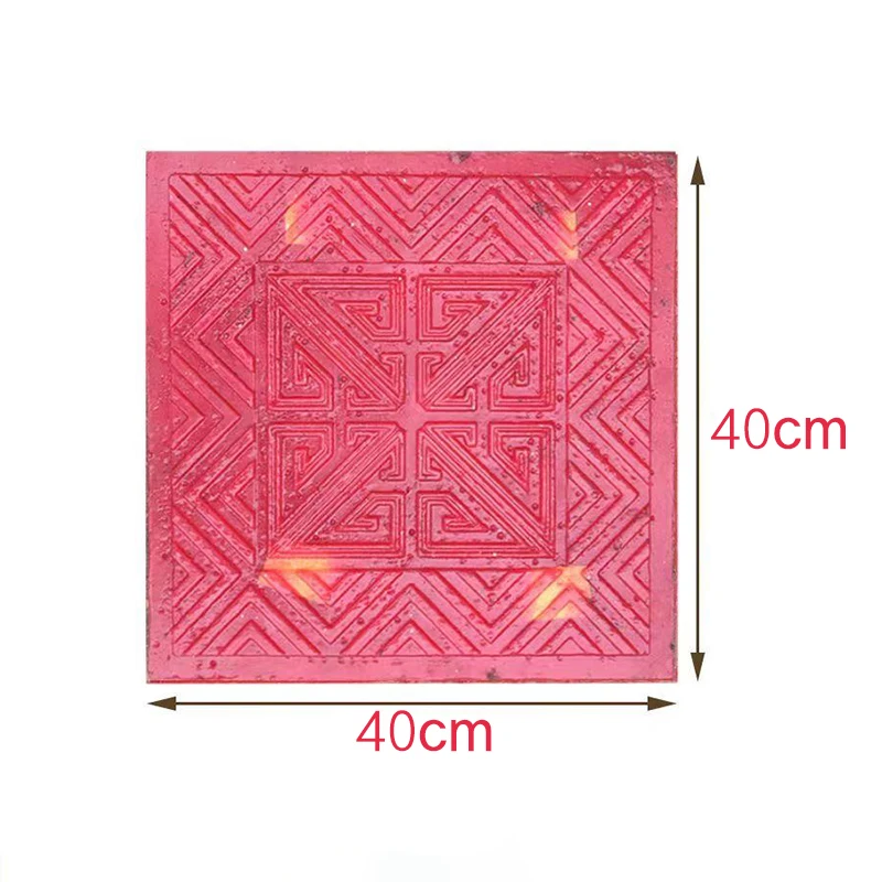 Chinese Style Antique Tile Embossing Mold Size 40X40Cm Tang Lian Xiangyun Chinese Style Tile Ancient Building Wall Decoration