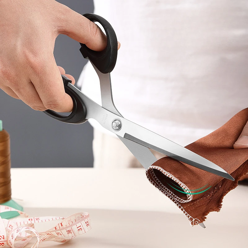 재단사 가위 직물 용 바느질 가위 10/9/8 인치 스테인레스 스틸 가위 의류 커터 가위 DIY 바느질 도구
