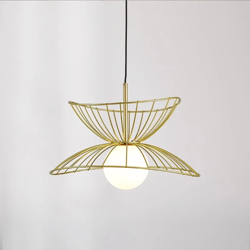 

Creative Design Luxury Pendant Ceiling Lamp Home Decor Gold Black Metal Sconces LED Suspension Hanging lamp with Adjustable Wire