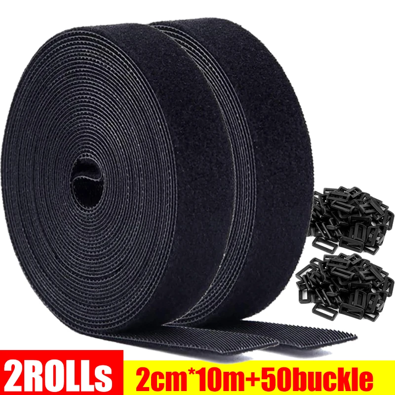 Adjustable Nylon Cable Ties with Buckle - Reusable Wire and Cord Organizer Strap