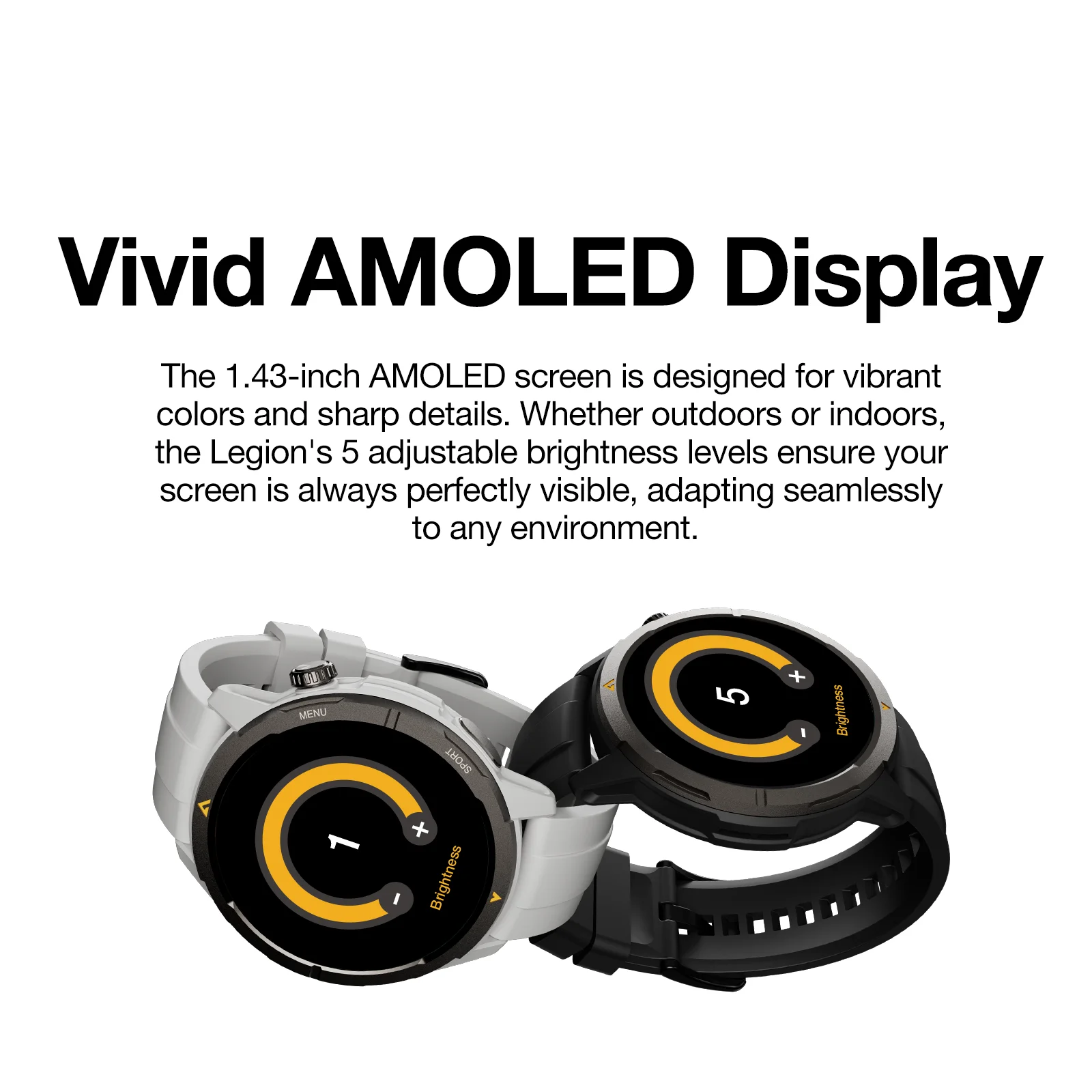 [World Premiere] AGM Legion Smartwatch 5ATM Waterproof 1.43"AMOLED Display Heart Rate Blood Oxygen Diving and Swimming Watch 4